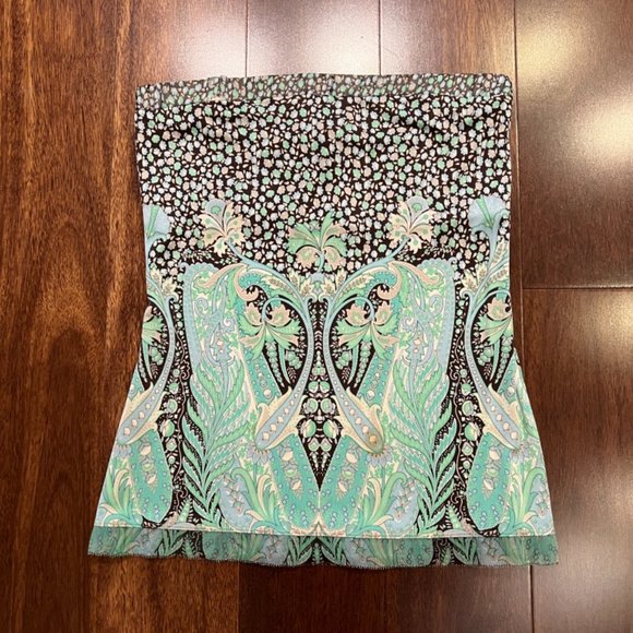 Vintage Eli Tahari Strapless Silk Top with matching Short Pancho - Picture 4 of 12